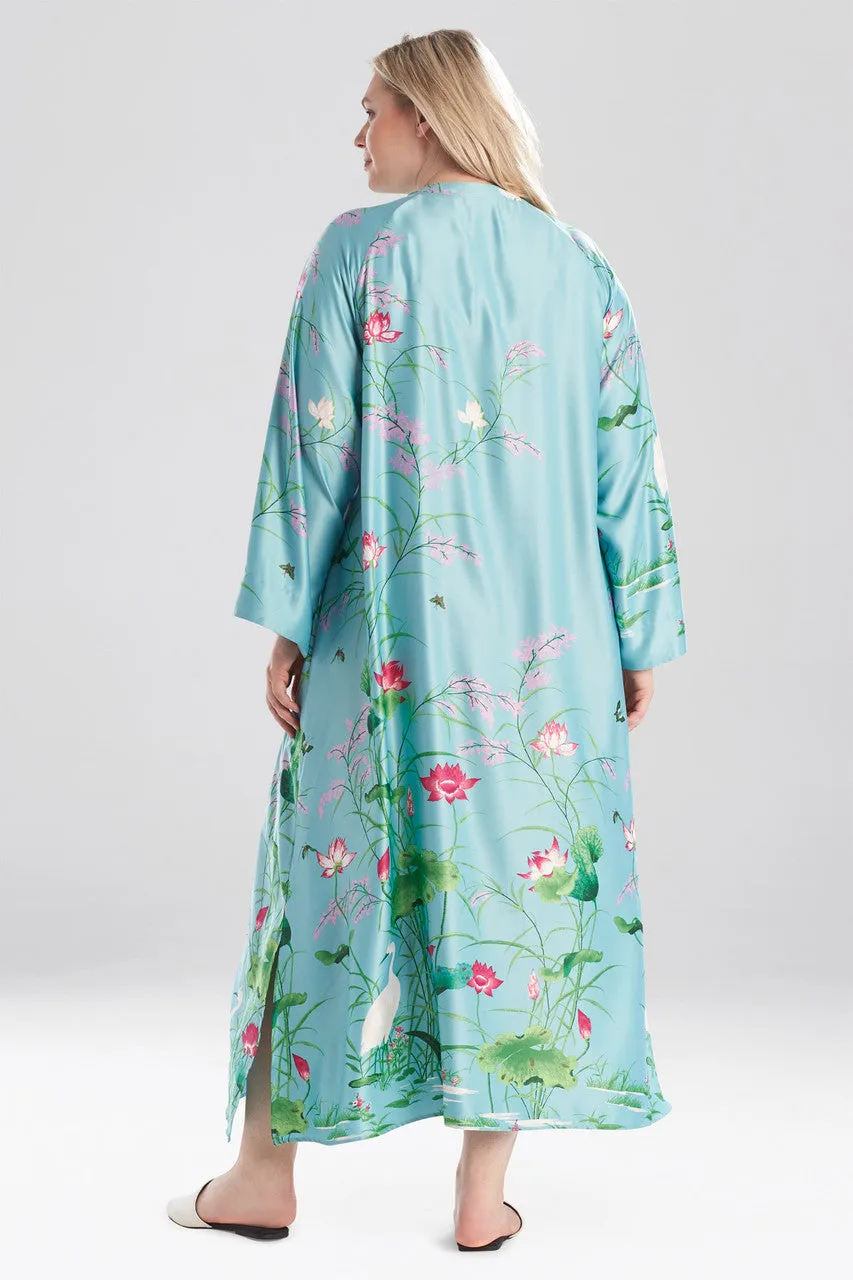 Lotus Garden Zip Caftan
