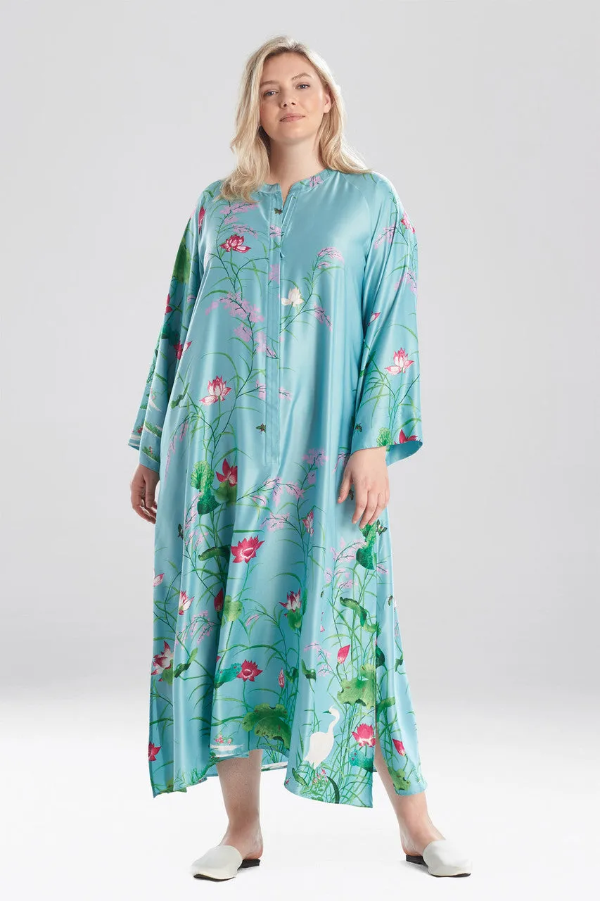 Lotus Garden Zip Caftan