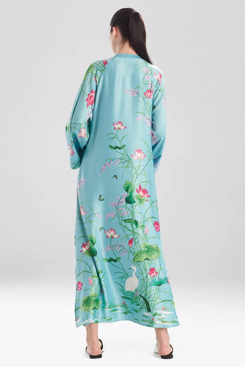Lotus Garden Zip Caftan