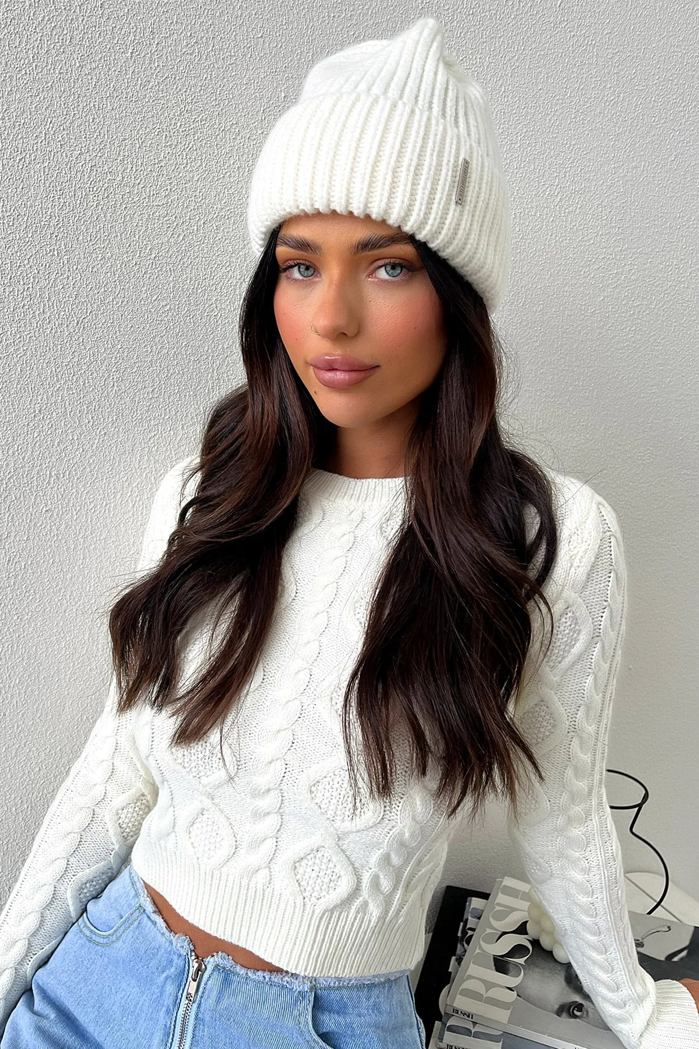 Luna Beanie - White