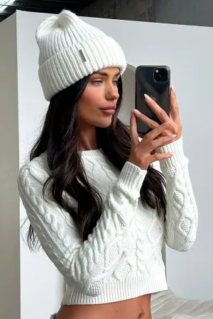 Luna Beanie - White