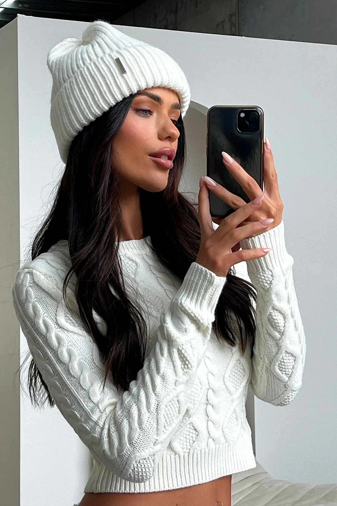 Luna Beanie - White