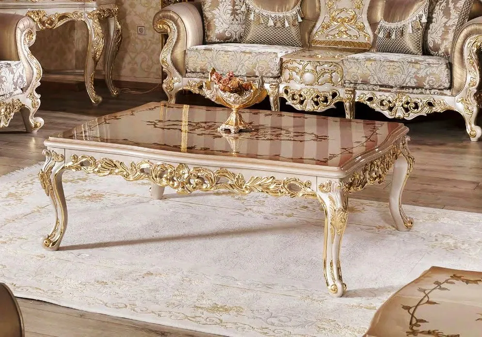 Luxury Design Solid Teak Wood Carving Sofa Set