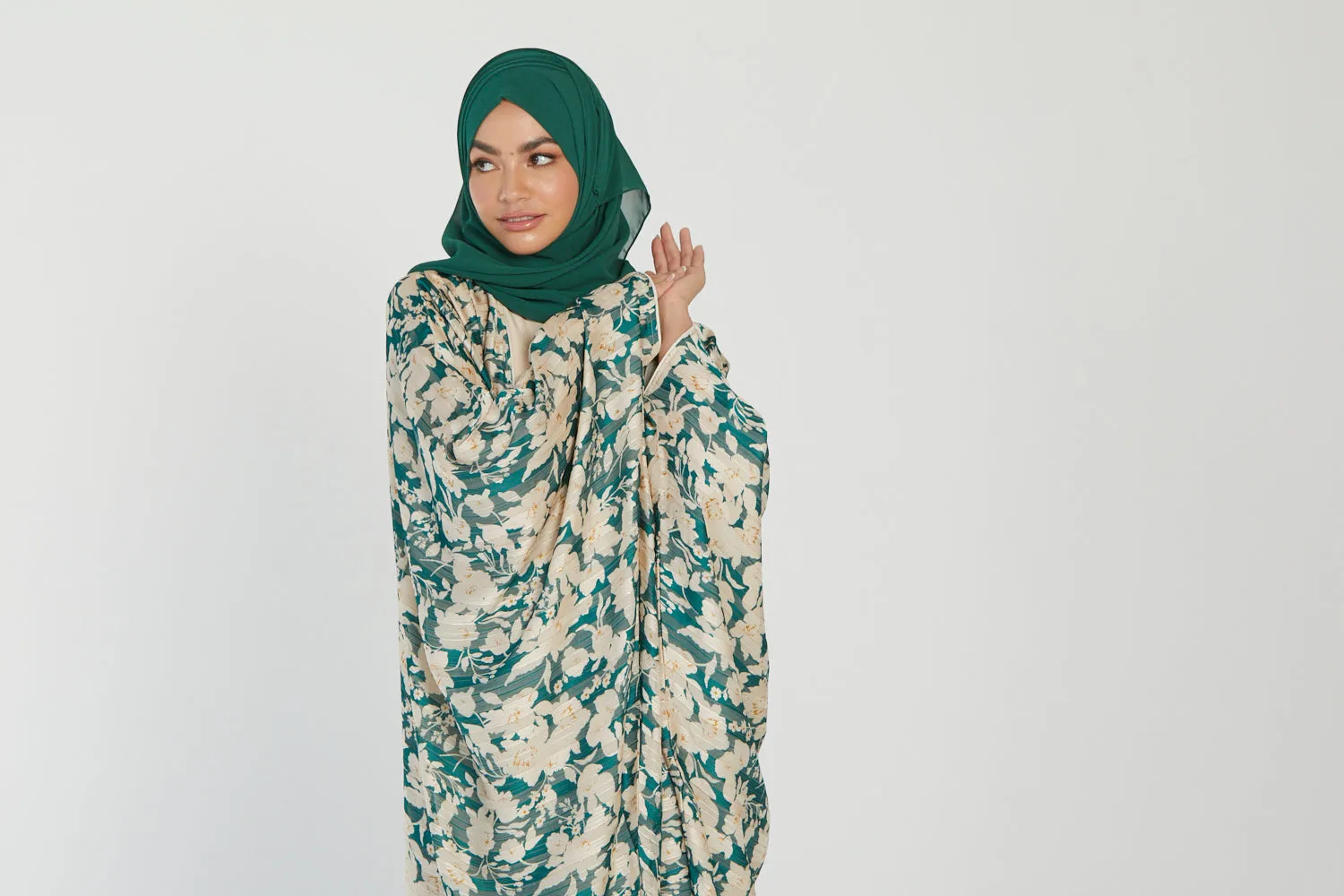 Luxury Georgette Chiffon Hijab -  Forest Green