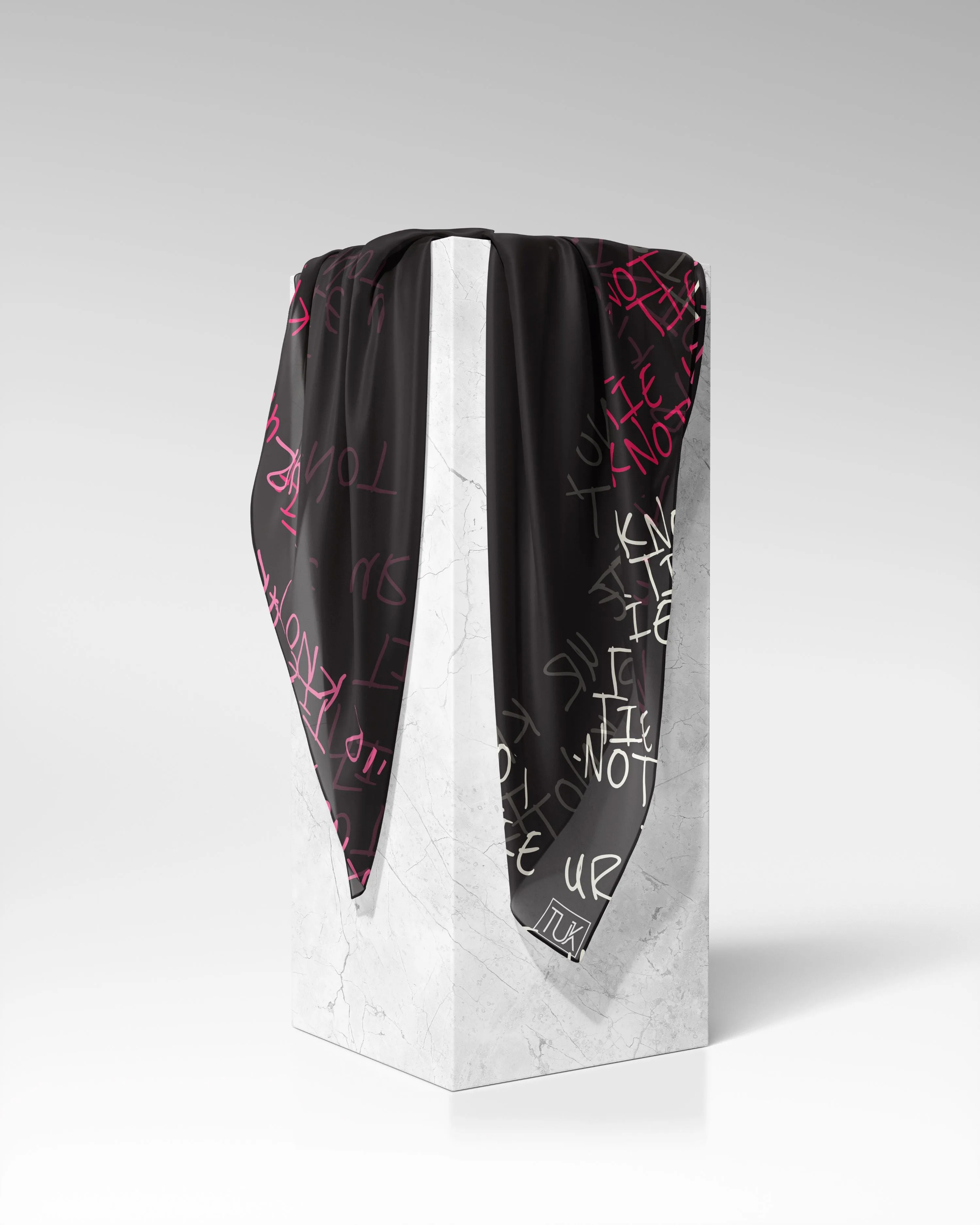 Monogram Edit Head Scarf