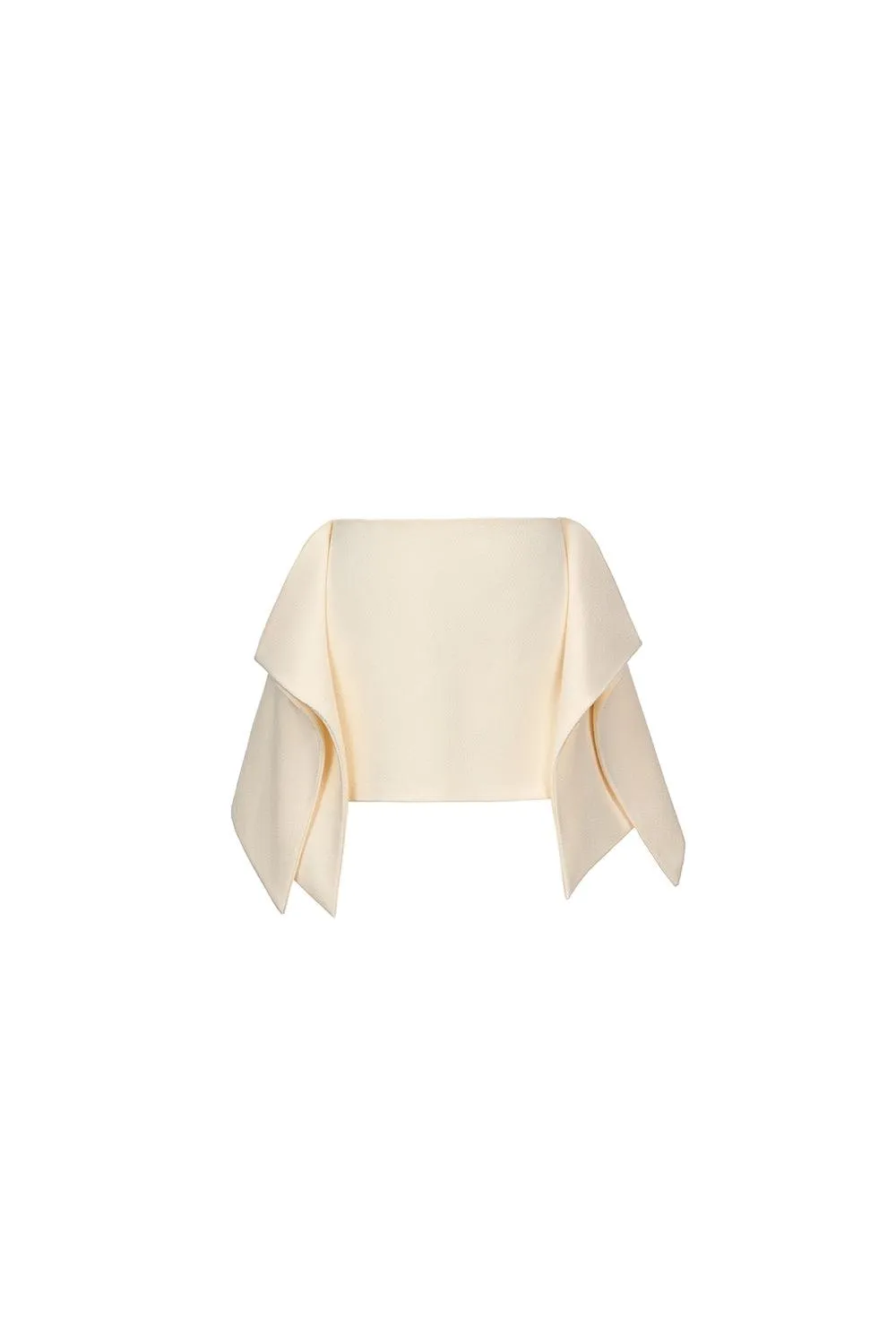 Ophelia Peplum Cuff Sleeved Crinkle Chiffon Ankle Length Dress