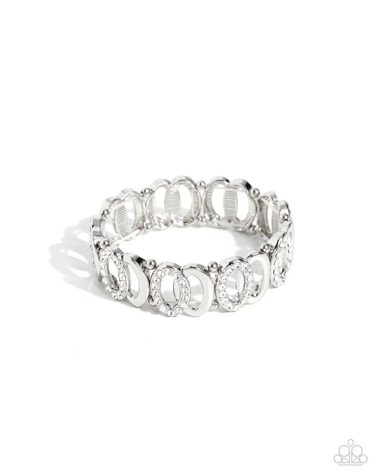 Paparazzi Bracelet ~ Refined Rarity - White