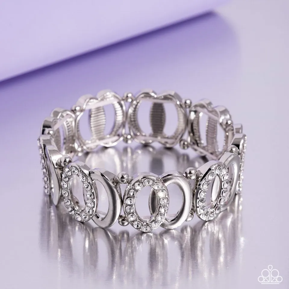 Paparazzi Bracelet ~ Refined Rarity - White