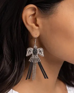 Paparazzi Earring ~ Southwestern Selfie - Black