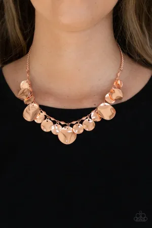 Paparazzi Necklace ~ GLISTEN Closely - Copper