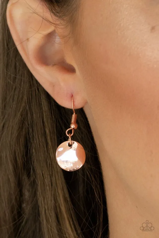 Paparazzi Necklace ~ GLISTEN Closely - Copper