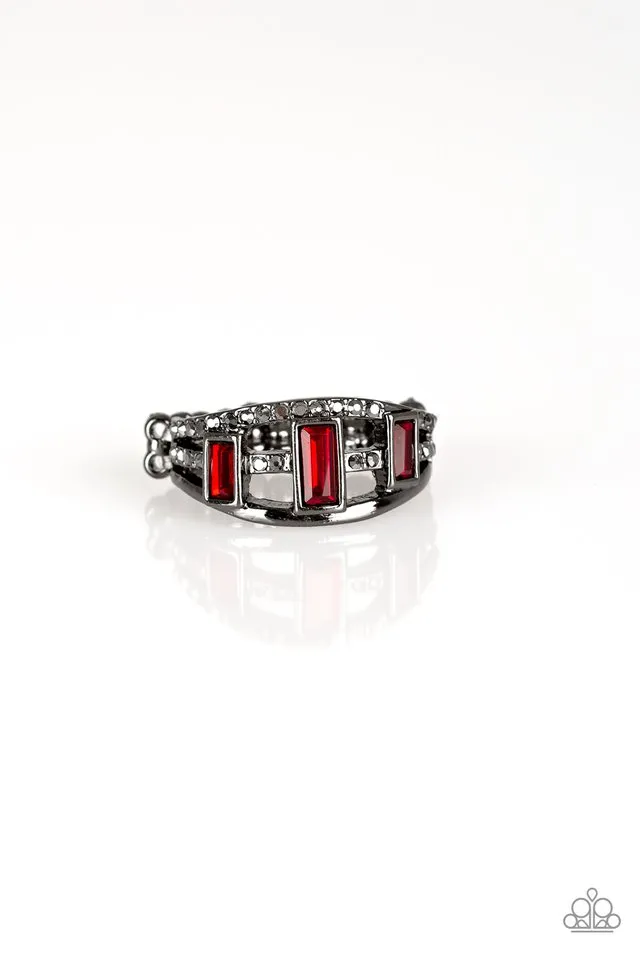 Paparazzi Ring ~ Noble Nova - Red