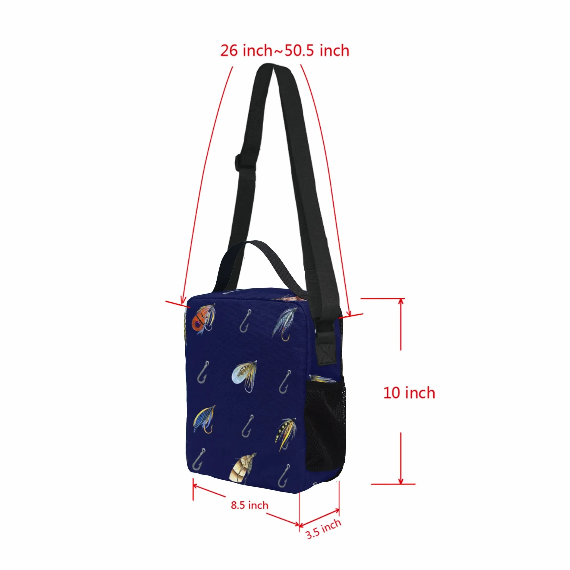 Parker in Blue Lunch Bag for Kids - Durable Nylon, Thermal Insulation