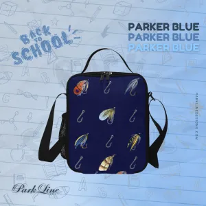 Parker in Blue Lunch Bag for Kids - Durable Nylon, Thermal Insulation