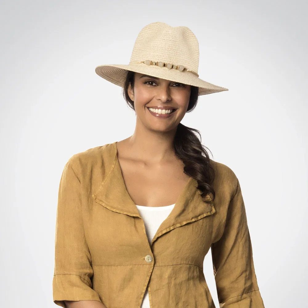 Physician Endorsed Beach Glass Toyo Straw Fedora
