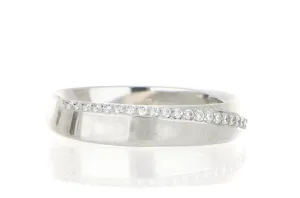 Platinum Diamond Mobius Ring