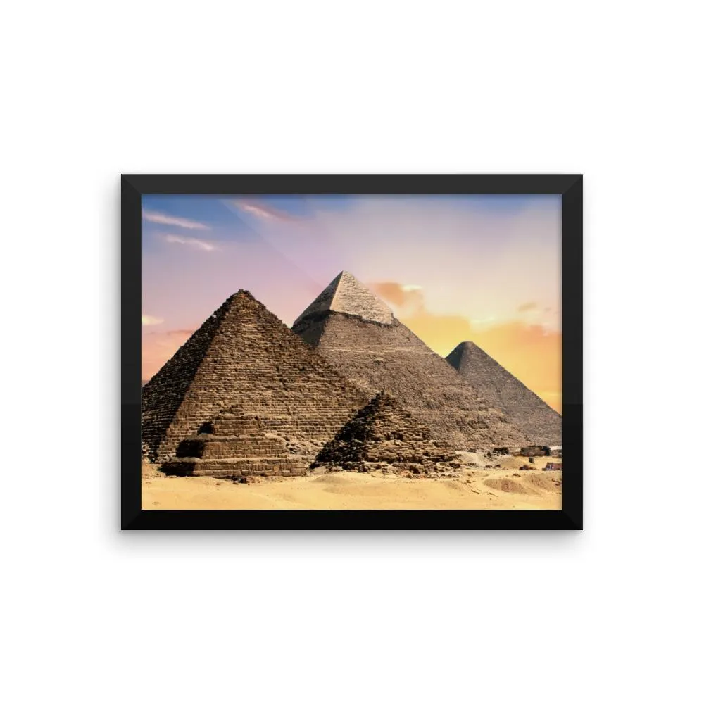 Pyramid Framed Photo Poster Wall Art Decoration Decor For Bedroom Living Room