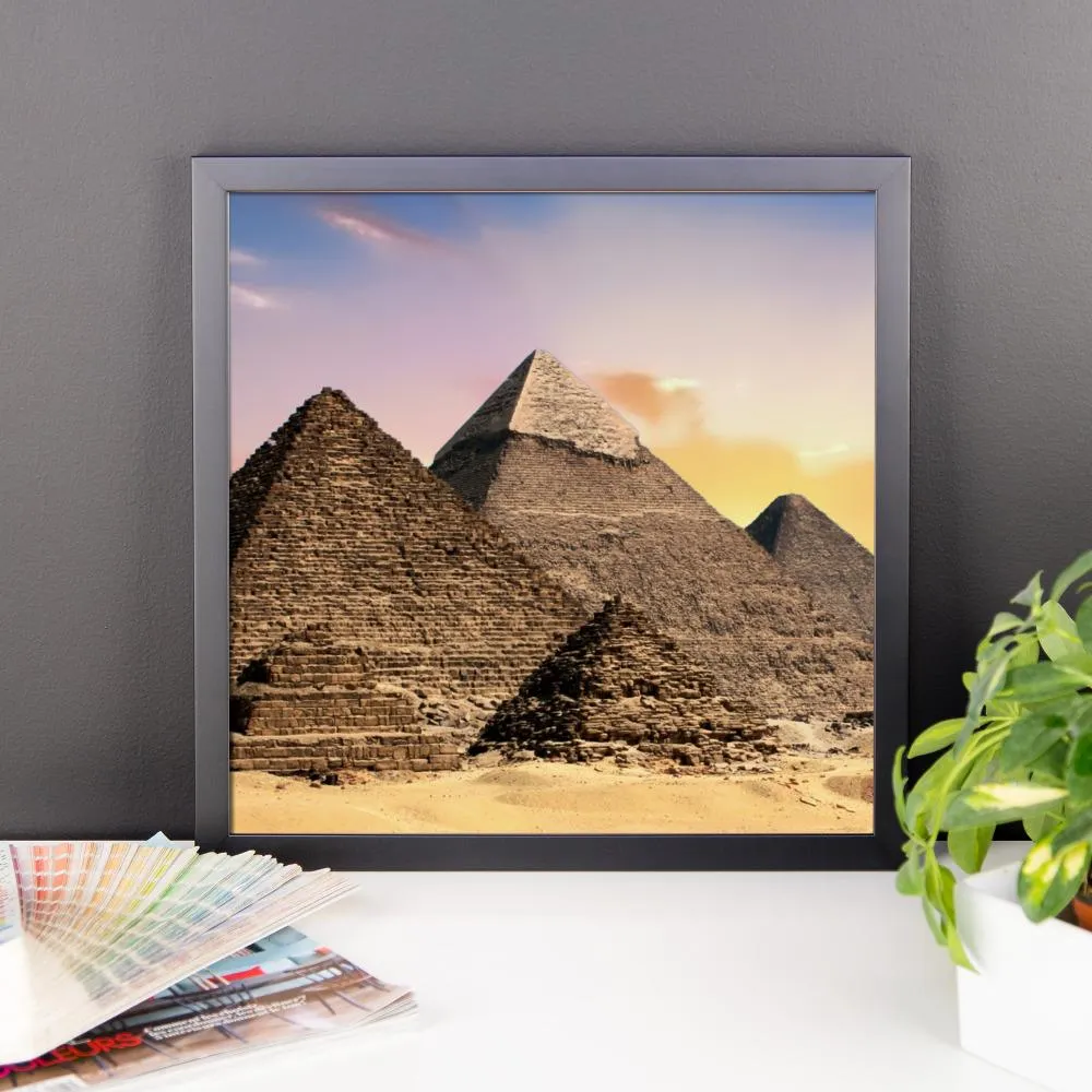 Pyramid Framed Photo Poster Wall Art Decoration Decor For Bedroom Living Room