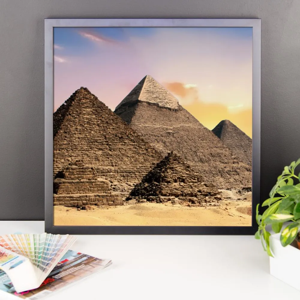 Pyramid Framed Photo Poster Wall Art Decoration Decor For Bedroom Living Room