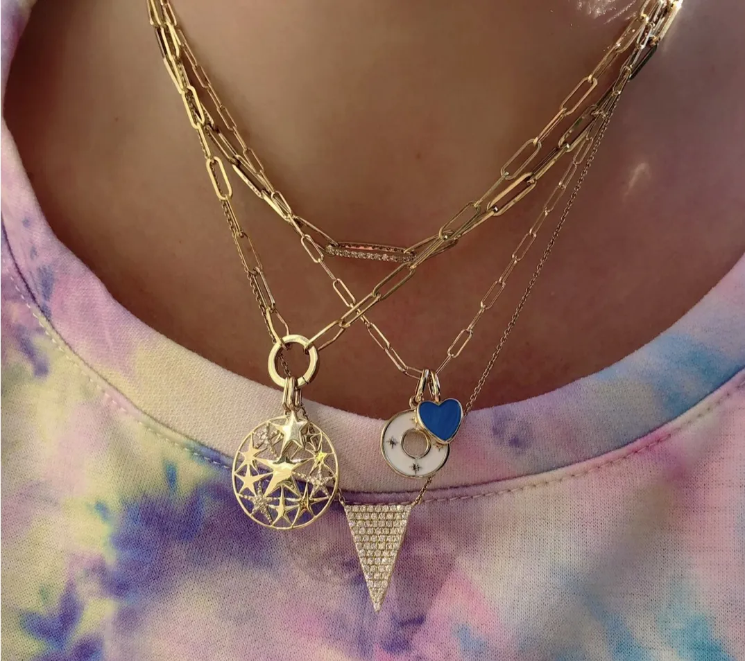 Rachel Reid Circle Carabiner & Paperclip Chain Necklace