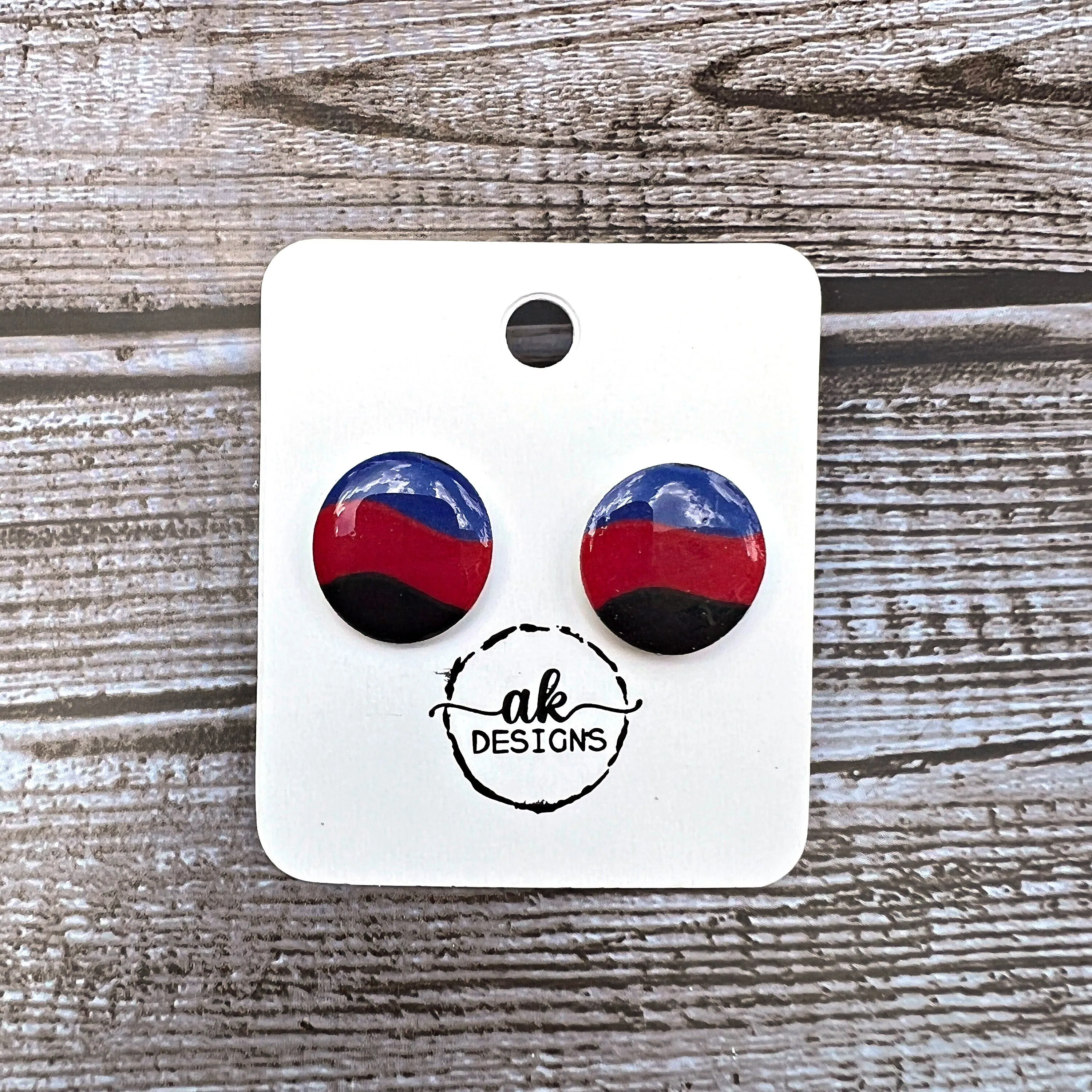 Rainbow LGBTQ  Trans Gay Poly Lesbian Pansexual Pride Hypoallergenic Stud Plastic Earrings