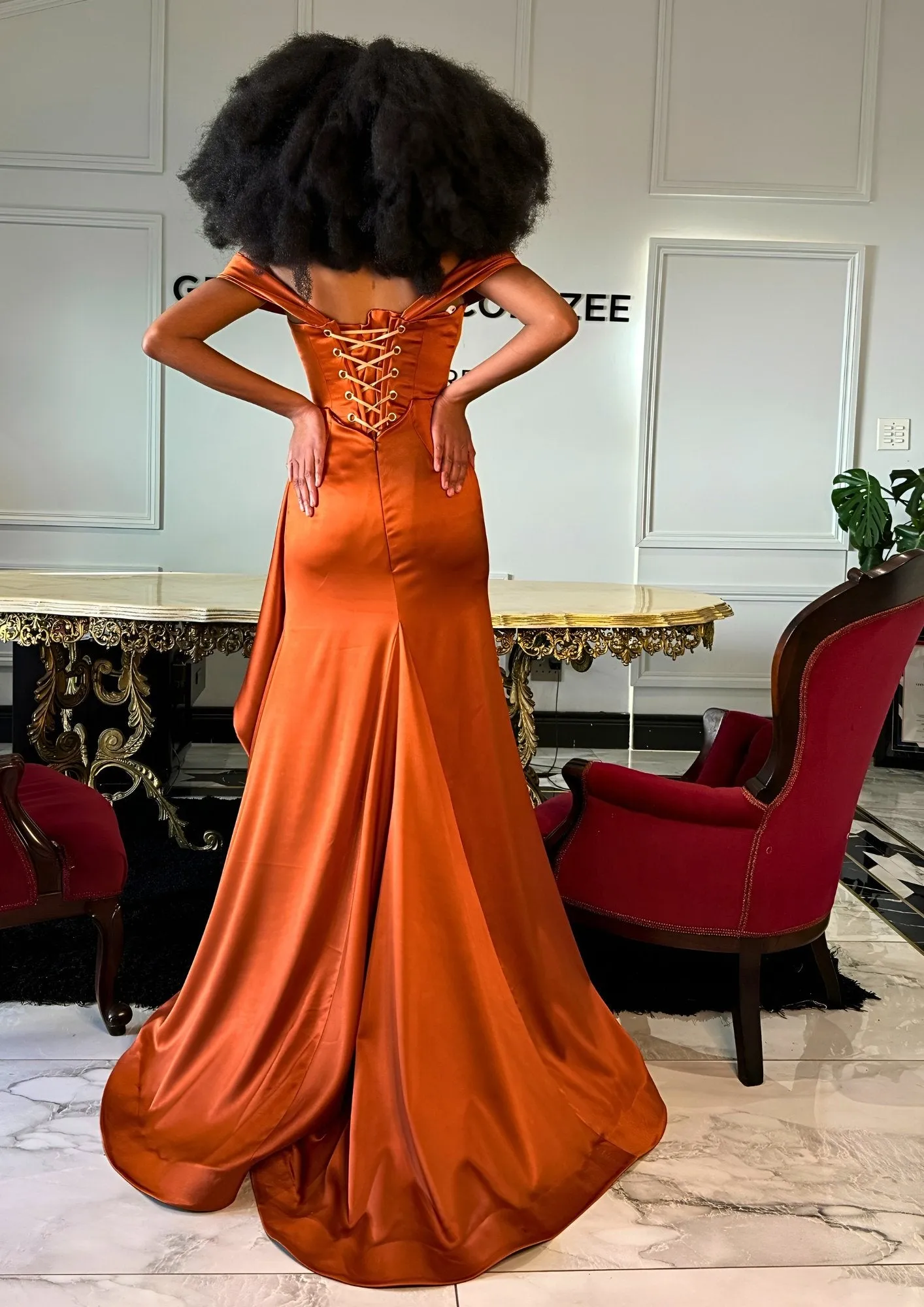 Satin Gert-Johan Coetzee gown