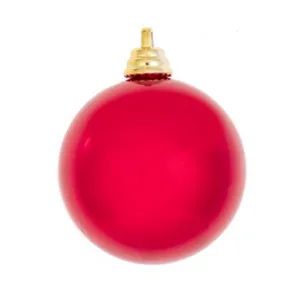 Shiny Red Christmas Ball, 3,9 Inches, 1 Count