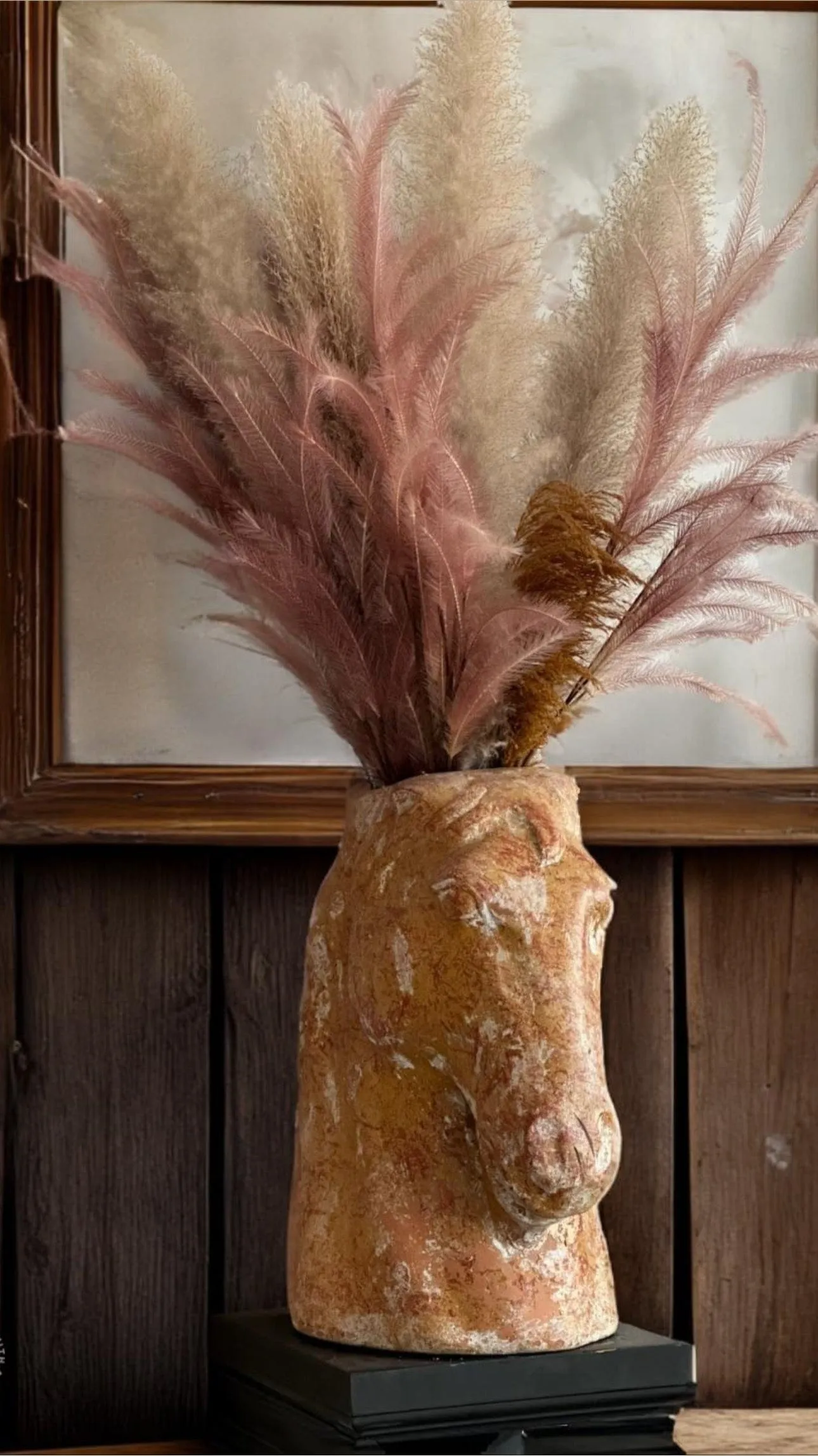 Terracotta Horse Vase