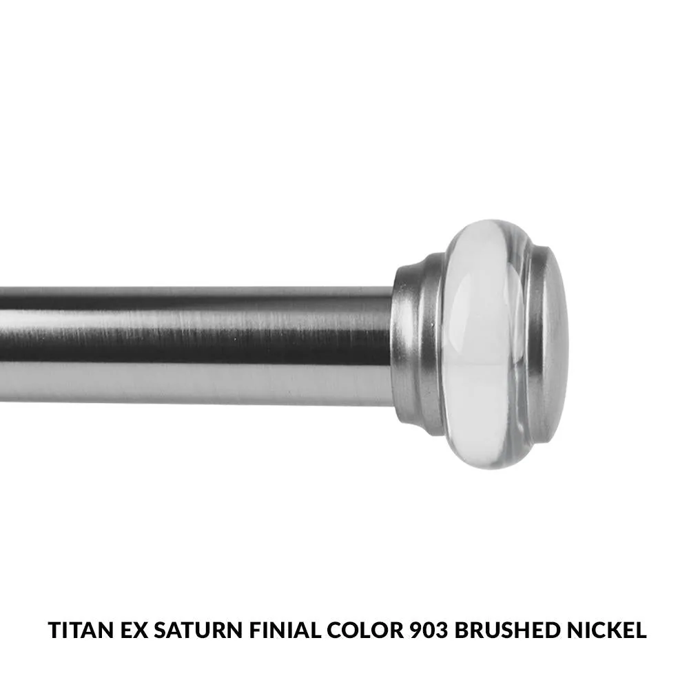 Titan Ex 1 1/8" Decorative Curtain Rod