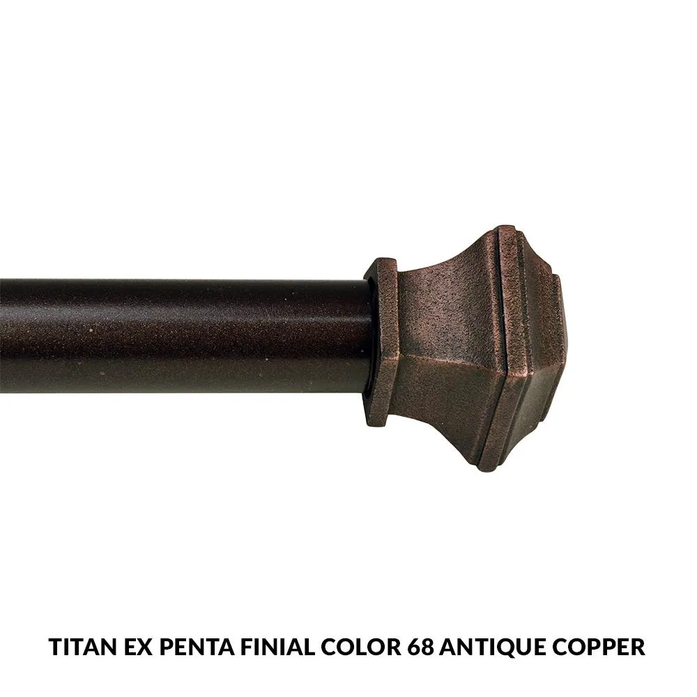 Titan Ex 1 1/8" Decorative Curtain Rod