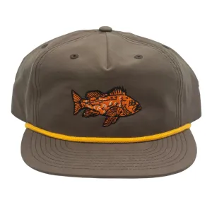 Vermilion Unstructured Snapback Hat