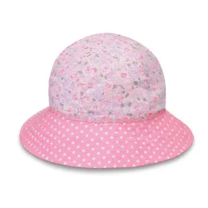 Wallaroo Hats Platypus Toddler Girls Sun Hat PLA - Pink Roses