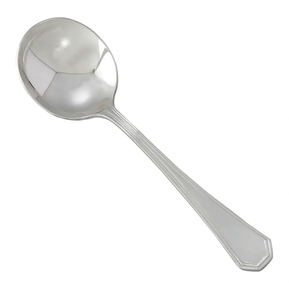 Winco 0035-04 Victoria Bouillon Spoon, 18/8 Extra Heavyweight