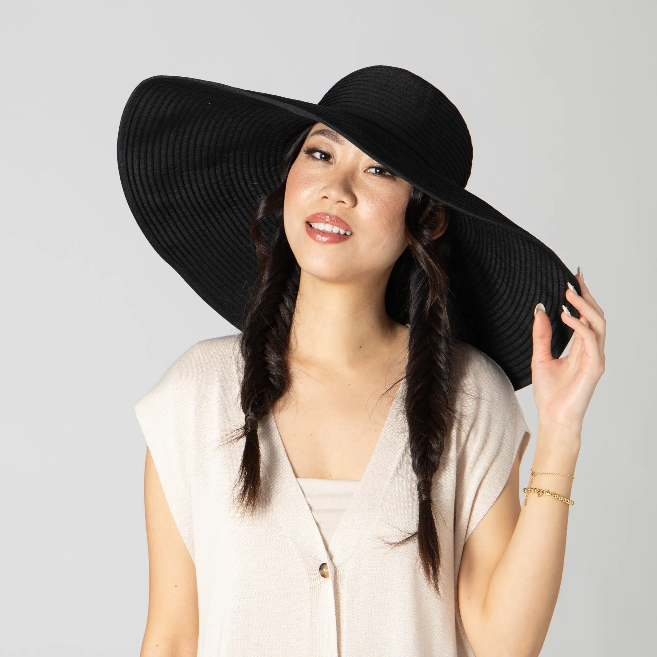 Women's Ribbon Braid XL Brim Hat