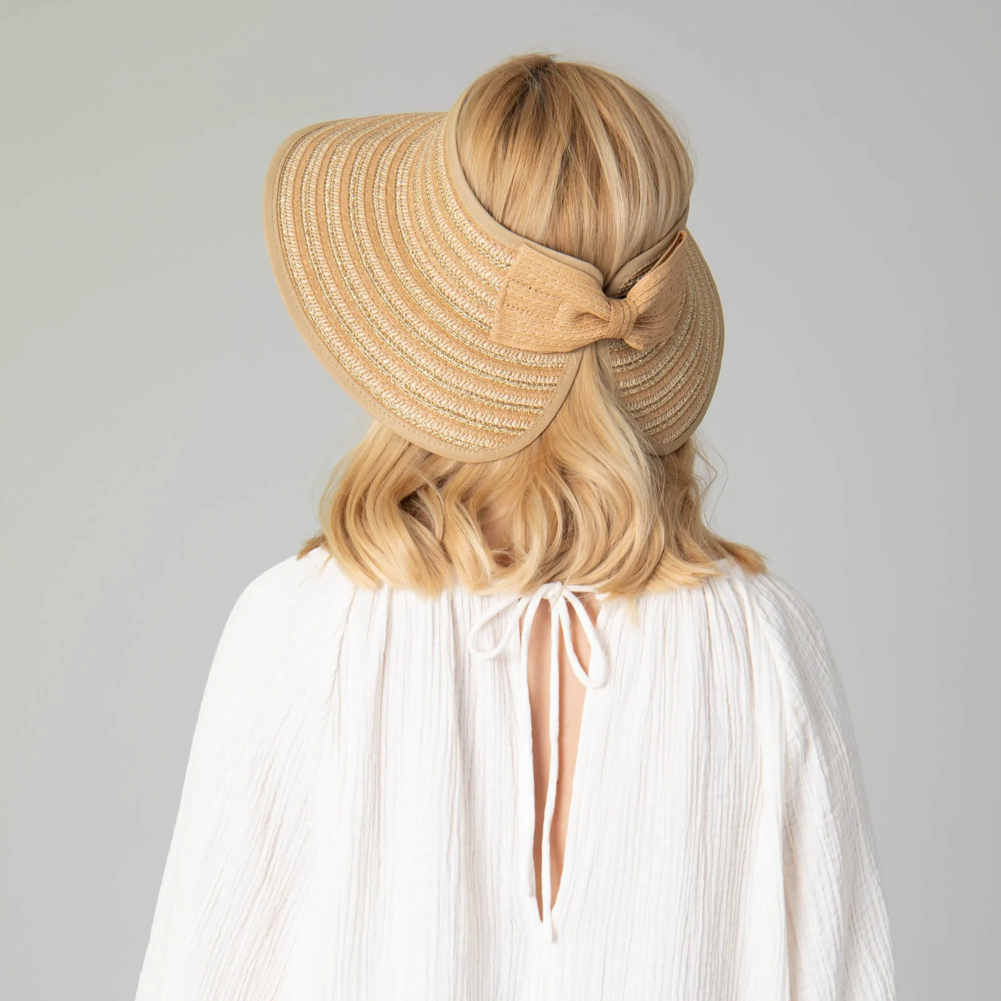 Women's Ultrabraid Packable Rollup Visor with Bow