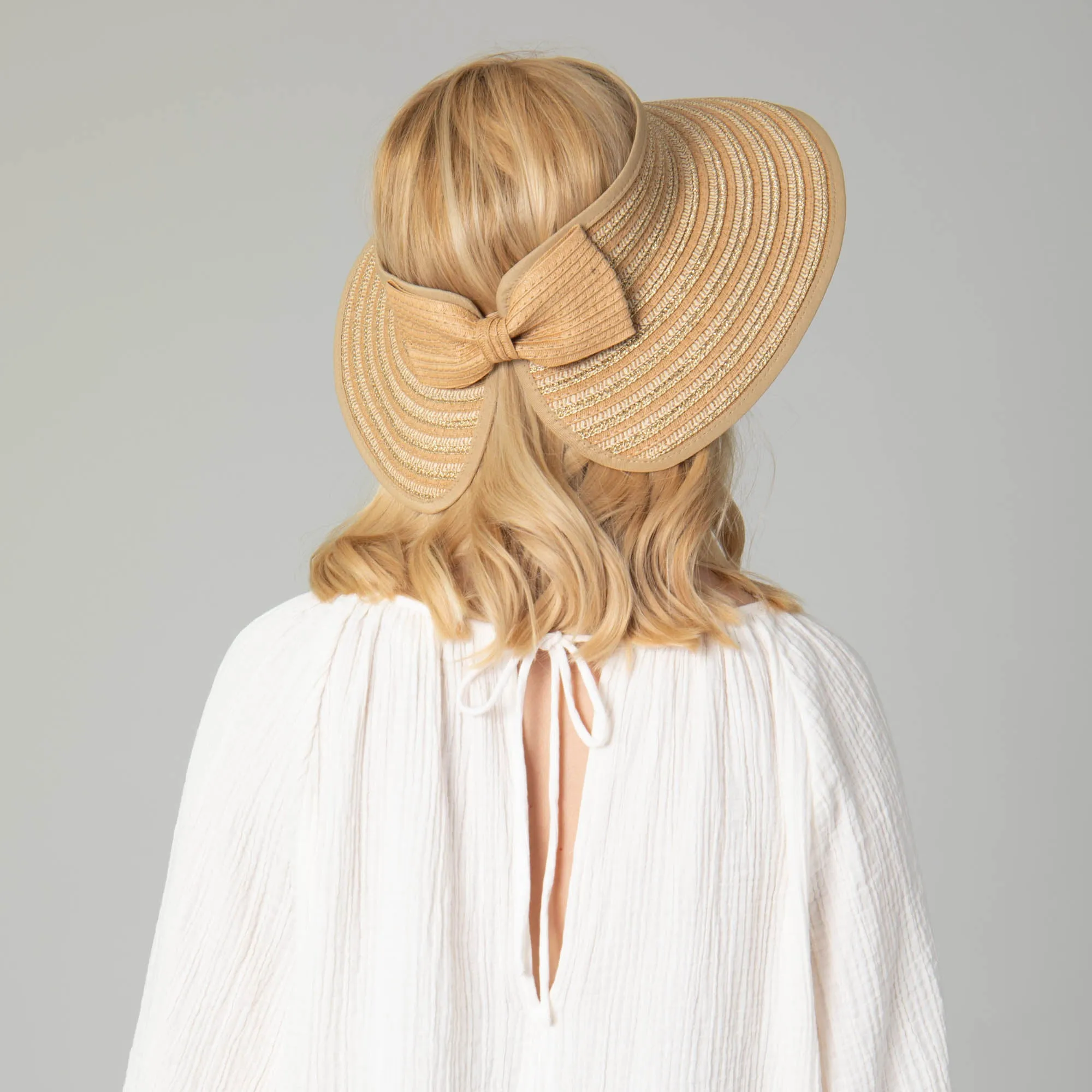Women's Ultrabraid Packable Rollup Visor with Bow