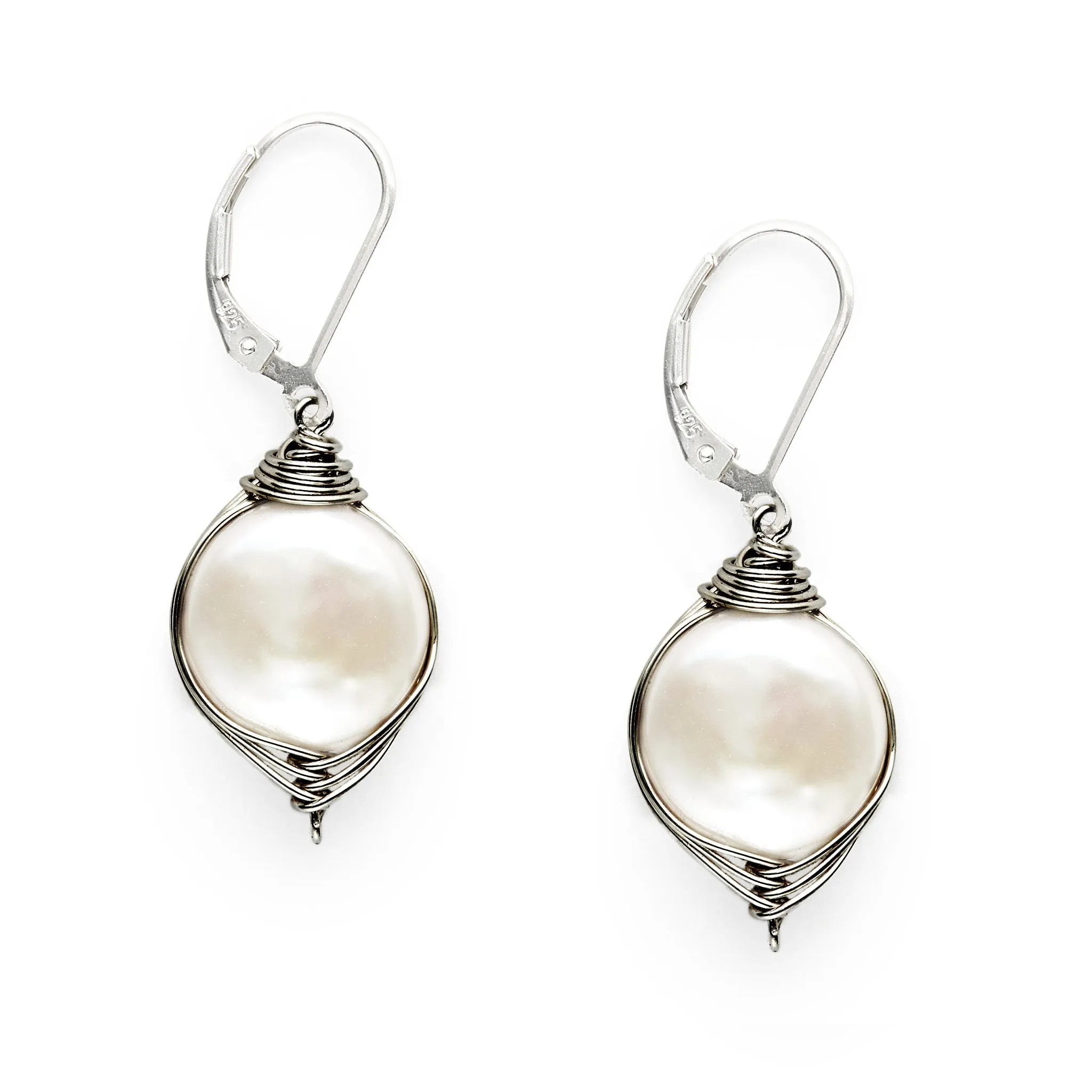Wrapped Pearl Earring