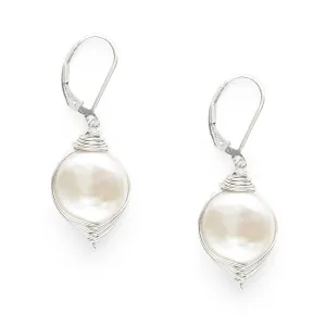Wrapped Pearl Earring
