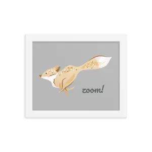 Zoom! - 10"x 8" Framed Poster