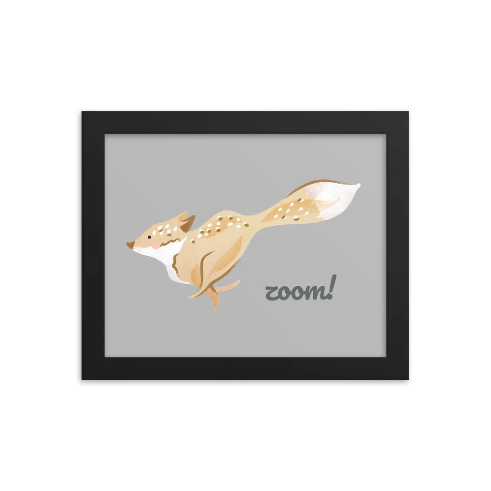 Zoom! - 10"x 8" Framed Poster